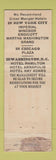 Matchbook Cover - Hotel Manger Boston MA FEDERAL LONG
