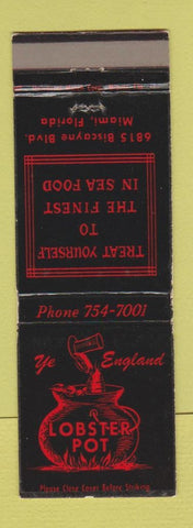 Matchbook Cover - Lobster Pot Miami FL