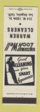 Matchbook Cover - Warren Cleaners Los Angeles CA