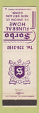 Matchbook Cover - Sorbo Funeral Home New Britain CT