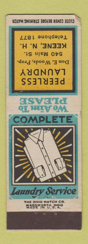 Matchbook Cover - Peerless Laundry Keene NH WEAR