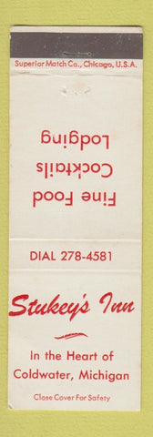 Matchbook Cover - Stukey's Inn Coldwater MI