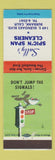 Matchbook Cover - Sally's Spic n Cleaners Burbank CA
