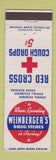Matchbook Cover - Weinberger's Drug Stores Red Cross Cough Drops