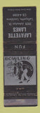 Matchbook Cover - Lafayette Lanes Bowling Lafayette LA WEAR