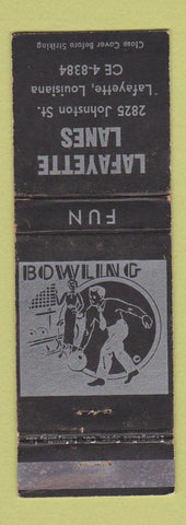 Matchbook Cover - Lafayette Lanes Bowling Lafayette LA WEAR