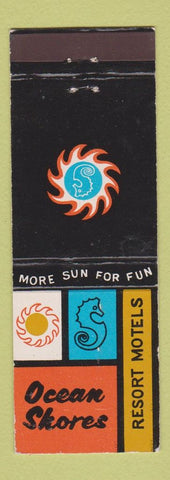 Matchbook Cover - Ocean Shores Resort Motels Everett Tacoma Seattle Olympia WA