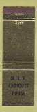 Matchbook Cover - MIT Endicott House
