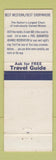 Matchbook Cover - Lee's Motor Inn Chamberlain SD Best Western