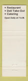 Matchbook Cover - Bagel Nosh Glenview IL