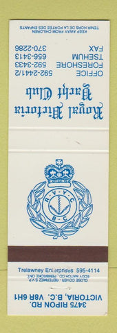 Matchbook Cover - Royal Victoria Yacht Club BC