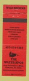 Matchbook Cover - The Water Spot Deltona FL