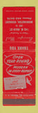 Matchbook Cover - Bennington Motel Bennington VT WEAR