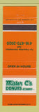 Matchbook Cover - Mister C's Donuts Canada