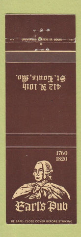 Matchbook Cover - Earl's Pub St Louis MO