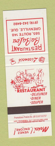 Matchbook Cover - Restaurant Ba Ba Lou Greenville QC