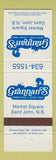 Matchbook Cover - Grannan's Restaurnt St John NB