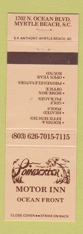 Matchbook Cover - Poindexter Motor Inn Myrtle Beach SC