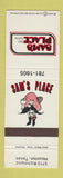 Matchbook Cover - Sam's Place Houston TX Del Norte