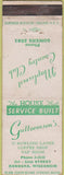 Matchbook Cover - Guttormsen's Bowling Kenosha WI WEAR