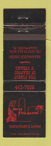 Matchbook Cover - New Orleans Restaurant Clearwater FL