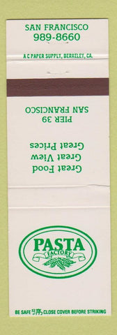 Matchbook Cover - Pasta Factory San Francisco CA