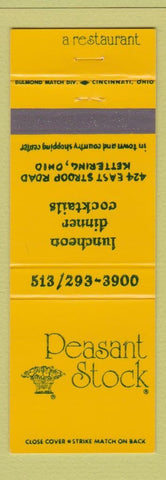 Matchbook Cover - Peasant Stock Kettering OH