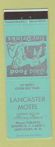 Matchbook Cover - Lancaster Motel Lancaster NH