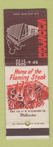 Matchbook Cover - Nacsons Restaurant Milwaukee wI