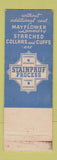 Matchbook Cover - Mayflower Laundry Millburn NJ