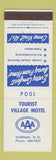 Matchbook Cover - Tourist Village Motel Gorham NH