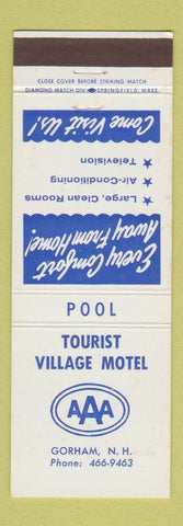 Matchbook Cover - Tourist Village Motel Gorham NH