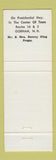 Matchbook Cover - Tourist Village Motel Gorham NH