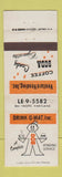 Matchbook Cover - Ventur Vending Drink o Mat Baltimore MD