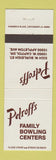 Matchbook Cover - Petroff's Bowling