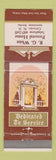 Matchbook Cover - RG White Funeral Home Conway NH