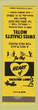 Matchbook Cover - Swiss Chalet Motel Intervale NH