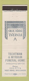 Matchbook Cover - Techtman & Myrhum Funeral Home West Bend WI
