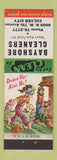Matchbook Cover - Bayshore Cleaners Culver City CA hillbilly
