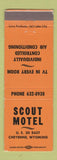 Matchbook Cover - Scout Motel Cheyenne WY