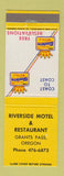 Matchbook Cover - Riverside Motel Grants Pass OR Best Western