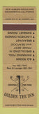 Matchbook Cover - Golden Tee Inn Sacramento CA