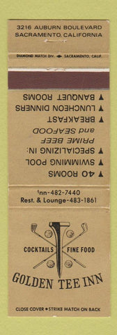 Matchbook Cover - Golden Tee Inn Sacramento CA