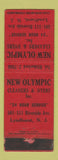 Matchbook Cover - New Olympic Cleaners Dyers Lyndhurst NJ WORN
