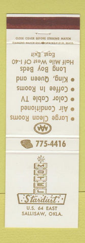 Matchbook Cover - Hotel Stardust Sallisaw OK