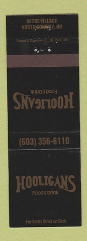 Matchbook Cover - Hooligans Restaurant North Conway NH
