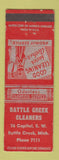 Matchbook Cover - Battle Creek Cleaners MI