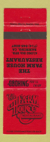 Matchbook Cover - Farm House Restaurant Banning GA