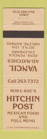 Matchbook Cover - Hitchin Post Mexican Food Abilene KS