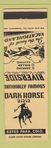 Matchbook Cover - Dark Horse Inn Estes Park Colorado